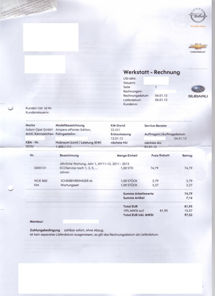 Unterhaltungskosten Des Amperas Kfz Steuer Versicherung Seite 3 Opel Ampera Chevrolet Volt Forum